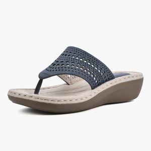 New CLIFFS sz 8.5 Wide BY WHITE MOUNTAIN Women's Compact Wedge Sandal